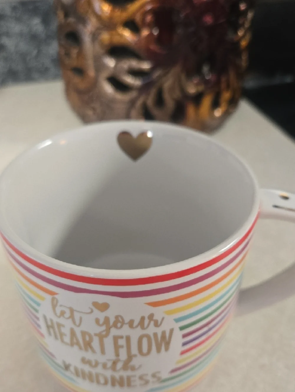 🧁Rainbow Striped Ceramic Mug - 